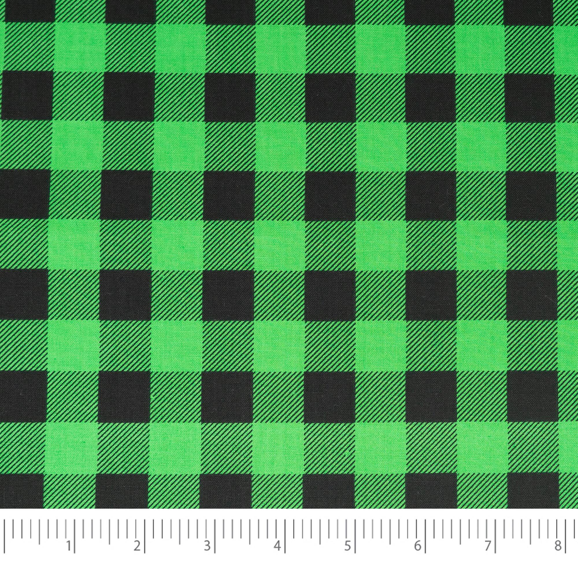 SINGER Christmas Holiday Buffalo Check Cotton Fabric